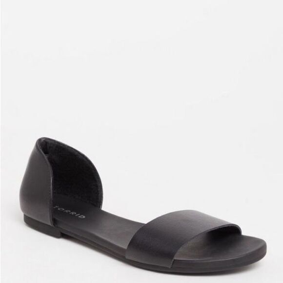 Torrid Plus Size - D'Orsay Open Toe Flat Sandals Sz 10.5W - Picture 6 of 8